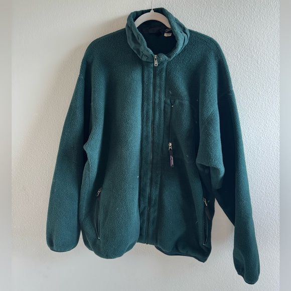 90’s Vintage Patagonia men Classic Synchilla Fleece Jacket - Picture 3 of 9